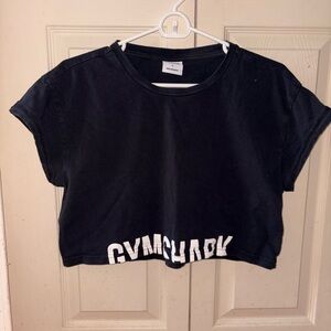Gymshark Fraction Crop Top - Black
